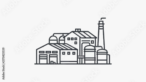 Modern Industrial Brewery Factory Building Art