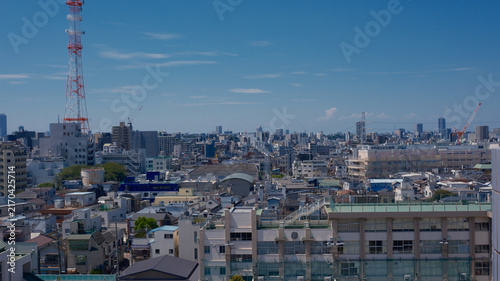 荒川区東尾久付近の風景