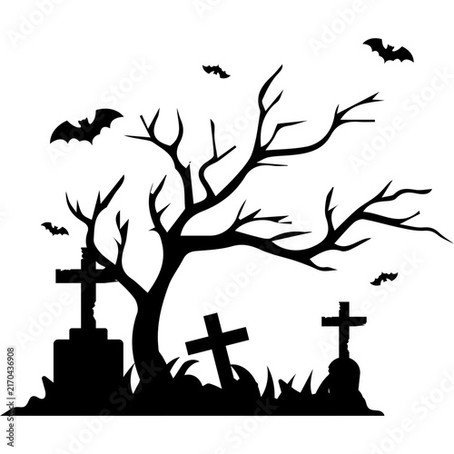 Halloween Bat Illustration
