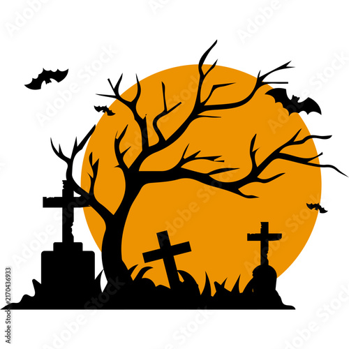 Halloween Bat Illustration