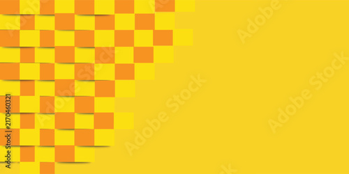 Принти на полотні Abstract yellow white orange blok background pattern