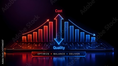 Digital Motherboard Dashboard Optimizing Cost Reduction And High Quality Delivery