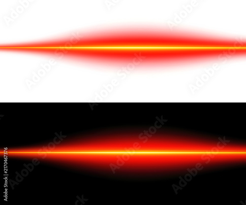 Obraz w ramie Light effect Abstract red and orange gradient lines creating a vibrant visual effect.