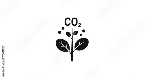 Konstfotografi Carbon dioxide eco friendly symbol.