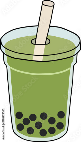 Matcha Boba Bubble Tea