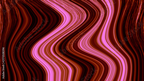 Fotografie Abstract wavy pattern with vertical pink and dark brown stripes