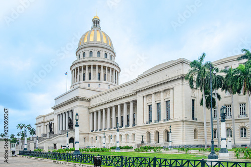 The National Capitol of Cuba (El Capitolio), located in Havana.