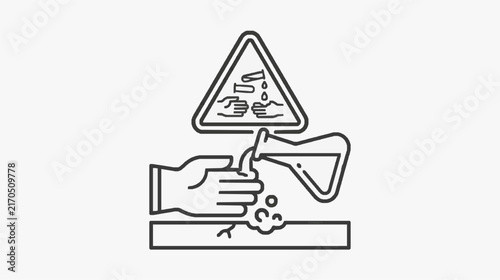 Hand Washing Under Running Water with Recycling Symbol Concept