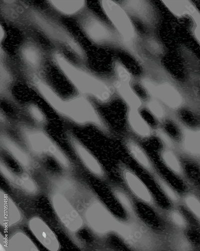 Abstract Monochrome Glitch Texture With Liquid Distortion and Blurred Organic Shapes
