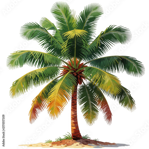 Tropical Palm Tree Transparent Background
