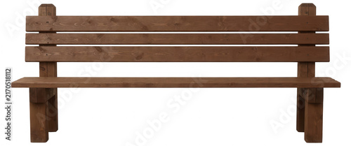 Wooden Park Bench Transparent Background