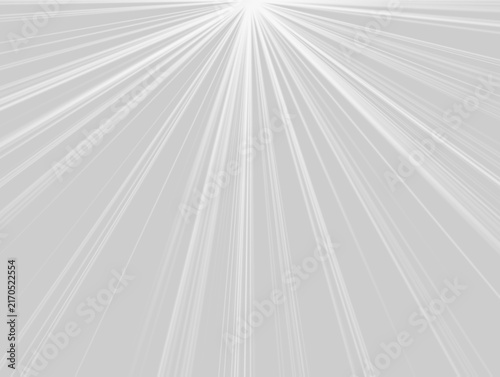Cuadro en lienzo Dynamic converging white light streaks radiating from a bright central point on