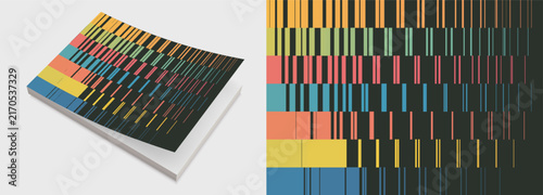 Canvas Print Striped linear pattern