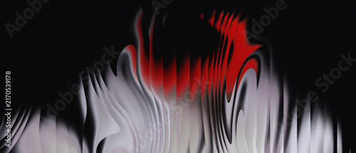 Futuristic Molten Metal and Red Flame Glitch Texture