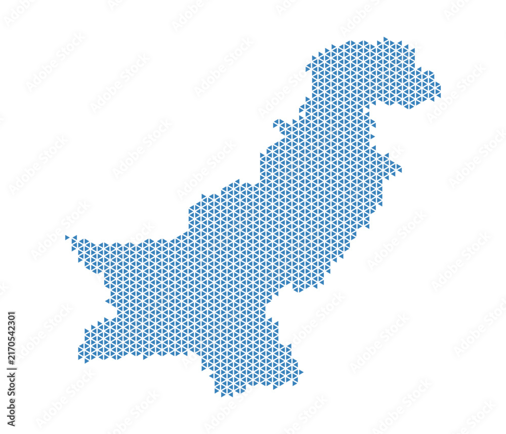 Obraz premium Pakistan Data Visualization Map Design