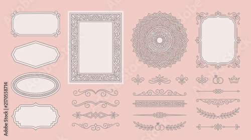 Ornate Decorative Frames & Ornaments - Vintage Style