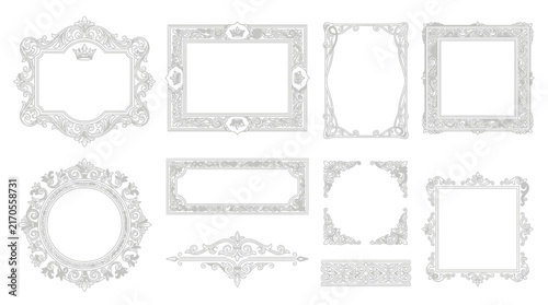 Ornate Decorative Frames and Borders - Elegant Vector Designs