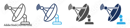 antenna icon set multi concept