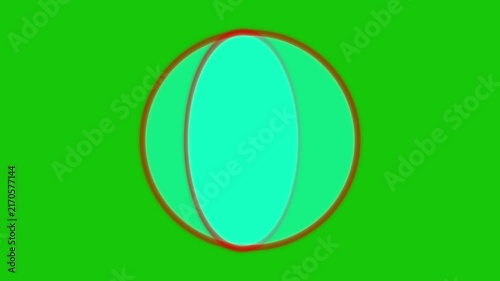 Clean Minimalist Circle Shape Animation Animated Graphic Visual Video Loop, Smooth Geometric Motion Graphics Animation After Effects