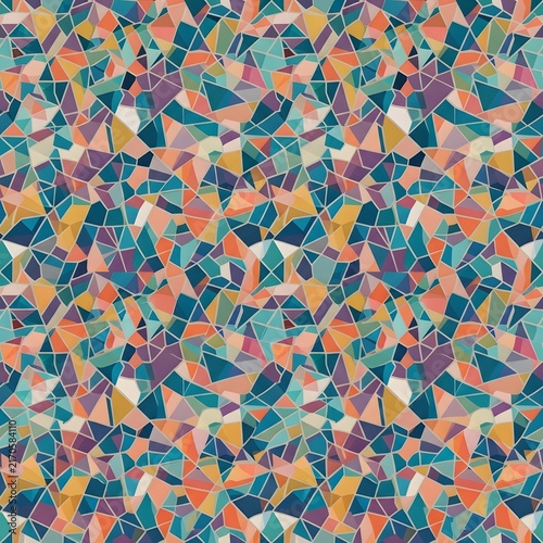 seamless pattern with colorful triangles