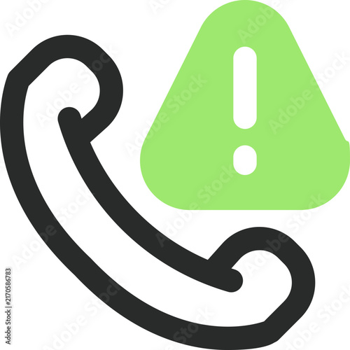 phone alert dual tone icon. Sleek and modern icon for websites and mobile apps. High quality and easy to edit.