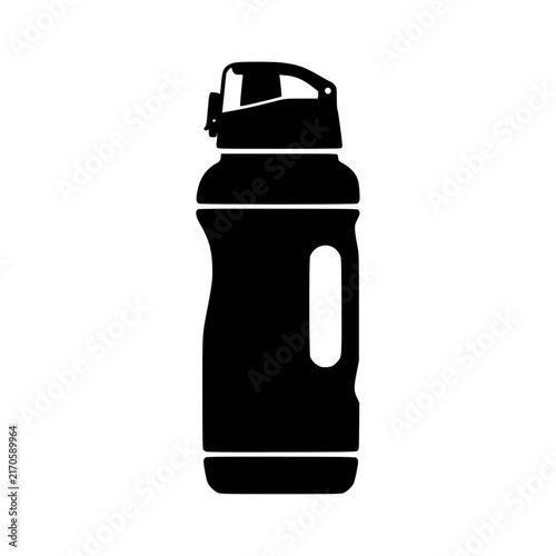 Reusable water bottle vector illustration, Water bottle reusable illustration