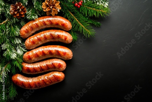 Bratwurst is deeply connected to german identity with a festive holiday food theme for an event celebrate