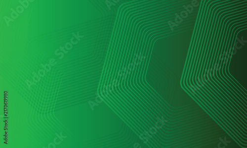 Abstract dark green hexagon background design. Vector illustration.
