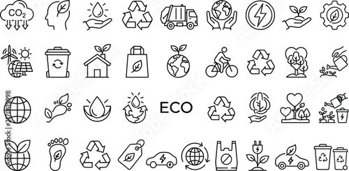 Autumn season and Thanksgiving line vector icon set featuring fallen leaves turkey pumpkin harvest lantern warm drink 