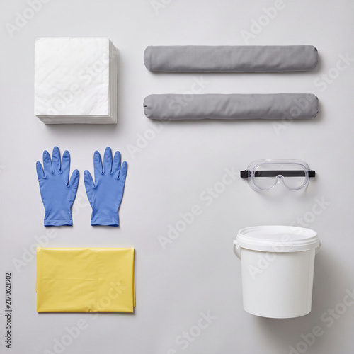 Workplace Spill Response Kit on Neutral Background