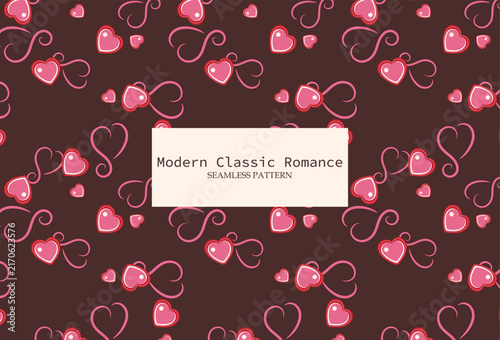 Intricate white and red lace heart outlines on a deep red background ideal for luxury Valentine packaging and romantic holiday textile designs.
