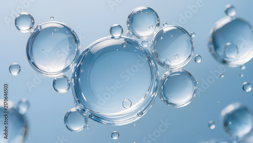 Hyaluronic acid serum bubbles for deep hydration and moisture retention