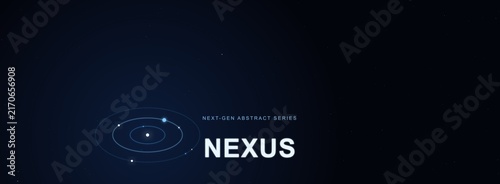 NEXUS Futuristic Technology Interface with Bold Typography on Dark Background
NEXUS Digital Concept with Modern White Typography on Black Background