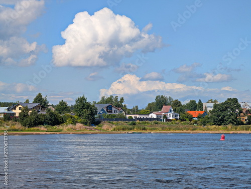Fotografie The Russian hinterland along the shores of lake Ladoga