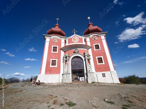 Banská Štiavnica, Selmecbánya, Schemnitz, Slovakia: Baroque Calvary complex of Banska Stiavnica, UNESCO listed pilgrimage world heritage site in Slovakia