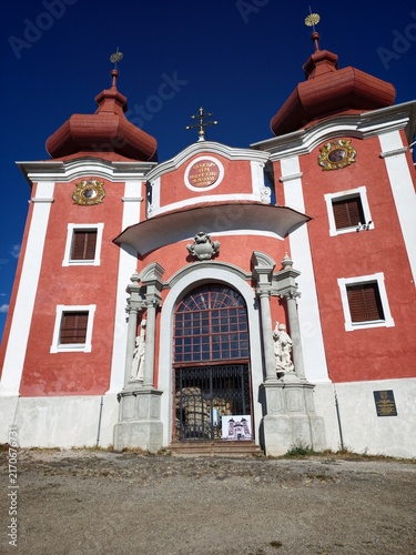 Banská Štiavnica, Selmecbánya, Schemnitz, Slovakia: Baroque Calvary complex of Banska Stiavnica, UNESCO listed pilgrimage world heritage site in Slovakia
