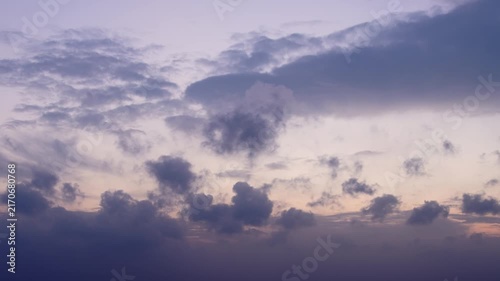 Dramatic sunrise cloud timelapse over horizon