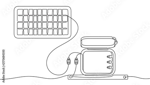 Fototapeta kuchenna Computer keyboard and mouse on white background.