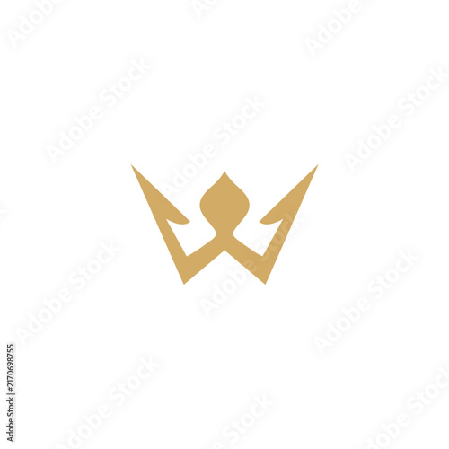 Letter W Logo Template Vector Illustration. W Icon Simple Design 