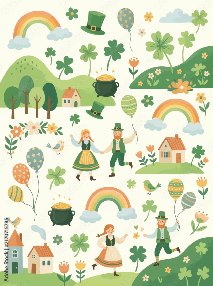 Fototapeta premium Whimsical St