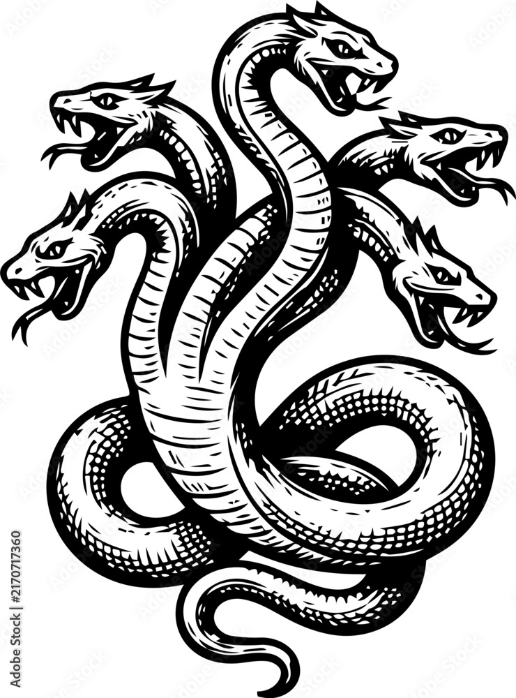 Fototapeta premium Hydra Mythological Creature