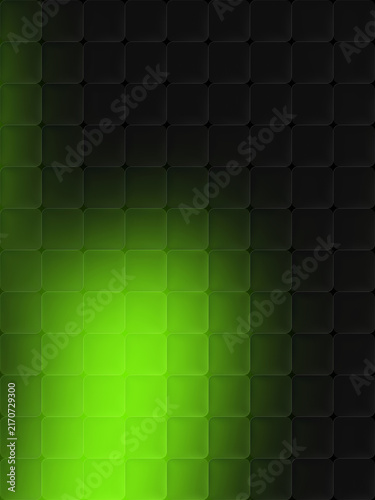 Obraz na płótnie Abstract modern gradient cubic glass pattern background in black and green