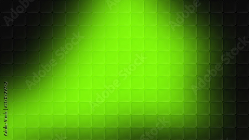 Obraz na płótnie gradient cubic glass pattern background in grass green and black