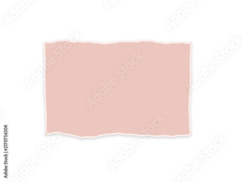 A single rectangular piece of soft pastel pink paper with torn rough edges
