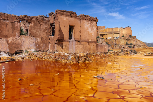 Abandoned Mining Structures in the Colorful Landscape of Mazarrón, Murcia, Spain