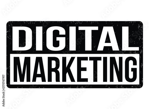 Digital marketing stamp sign vintage grunge rubber stamp  label