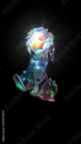  3d illustration energy transformation of consciousness