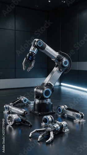 Robotic Arm in Automated Factory