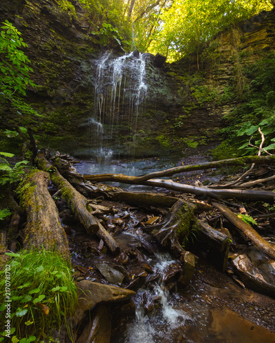 Dagestan, a waterfall in the forest