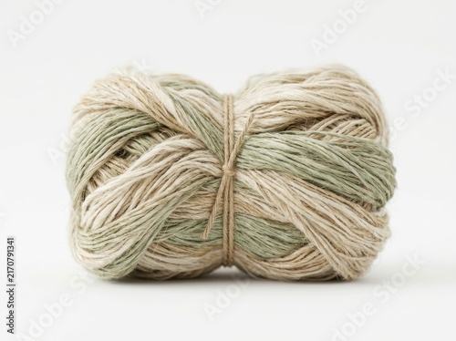 Organic fibers, eco production concept, isolated on white background 